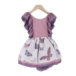 NWT Pleiades Butterfly Chiffon Shortie Dress 3T